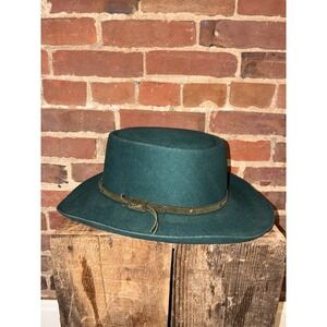 Eddy Bros Lady Jane Green Wool Cowboy Hat OS Made In USA